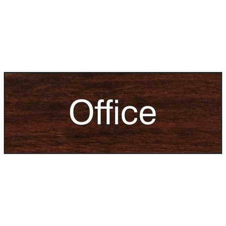 Accuform Office, Engraved Plastic, 3 in x 8 in PSG824WL